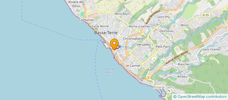 localisation de l'entreprise COSMOPOLITE  BASSE-TERRE