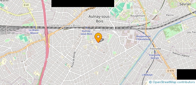 localisation de l'entreprise COSMOPOLITE VILLAGE à AULNAY-SOUS-BOIS