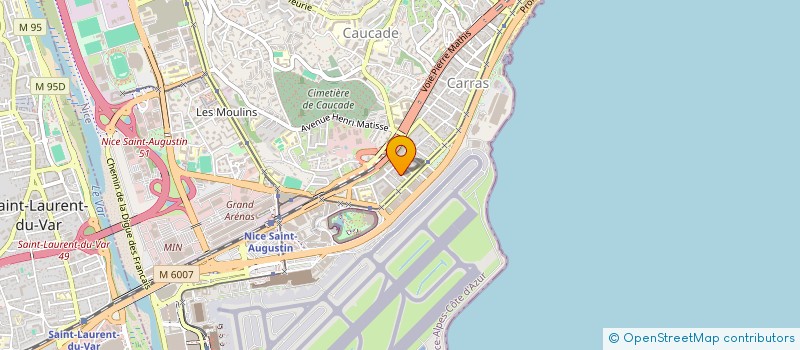 localisation de l'entreprise COSMOPOLITENNIS à NICE