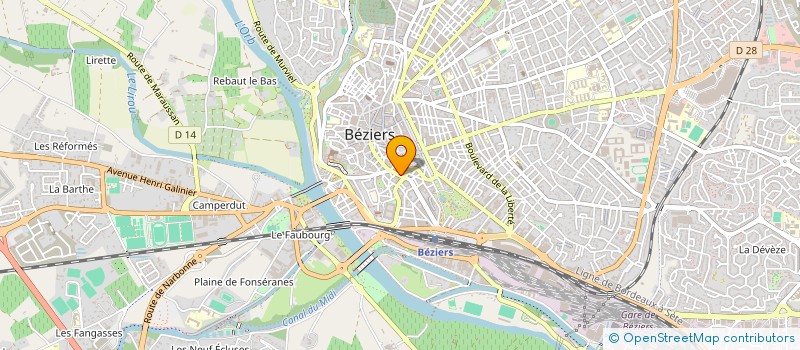 localisation de l'entreprise COSMOPOLITHEQUE à BEZIERS
