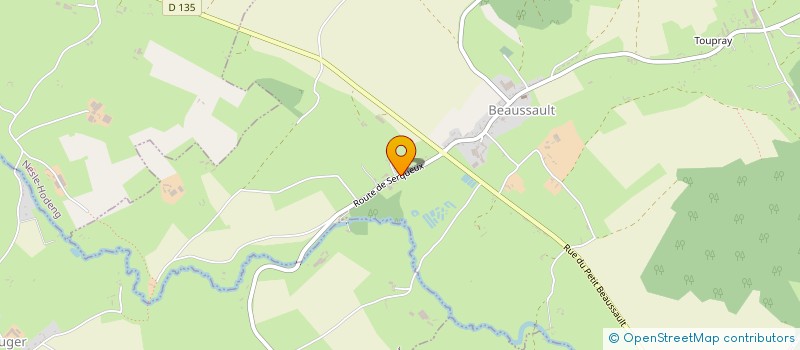 localisation de l'entreprise COSMOS 1  BEAUSSAULT