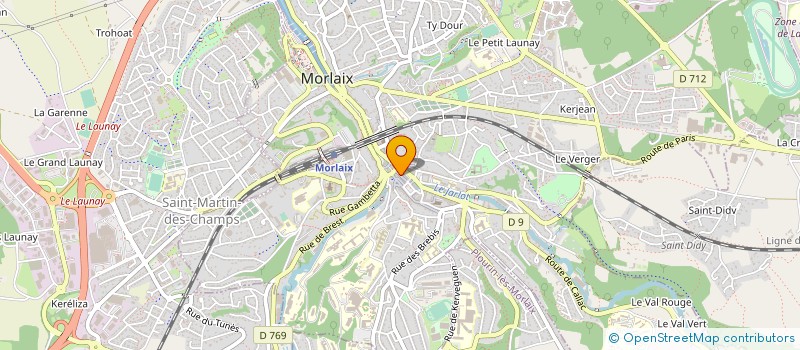 localisation de l'entreprise COSMOS.2001 à MORLAIX