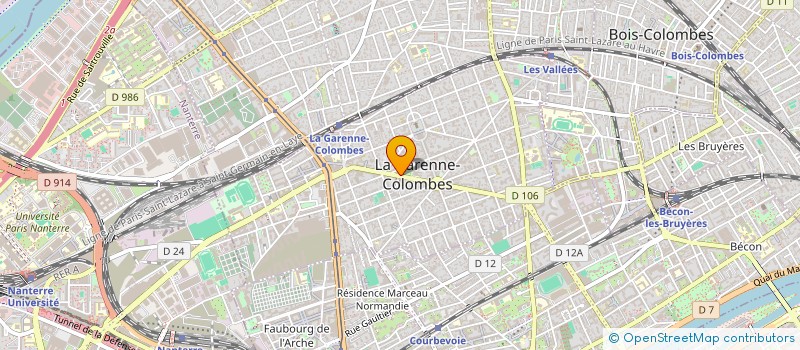 localisation de l'entreprise COSMOS à LA GARENNE-COLOMBES