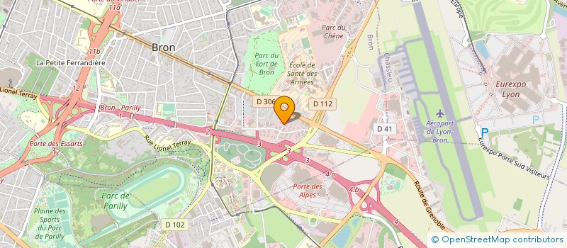 localisation de l'entreprise COSMOS à BRON