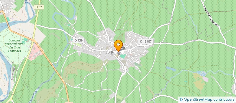 localisation de l'entreprise COSMOS  LE POUGET