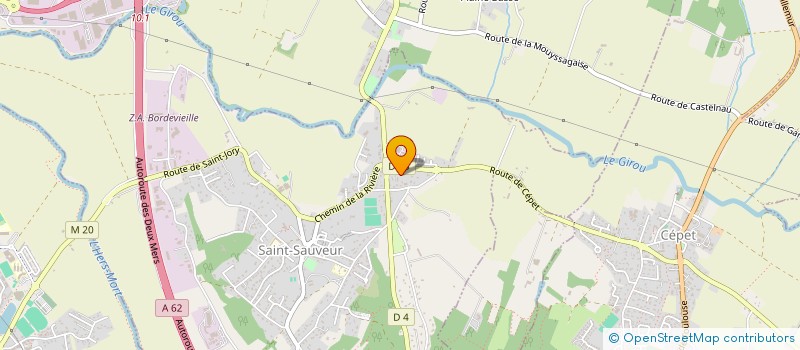localisation de l'entreprise COSMOS à SAINT-SAUVEUR