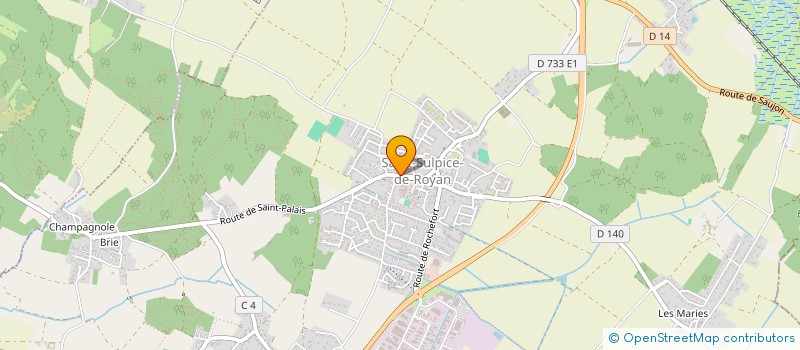 localisation de l'entreprise COSMOS  SAINT-SULPICE-DE-ROYAN