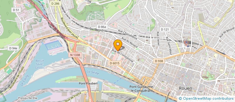 localisation de l'entreprise COSMOS à ROUEN