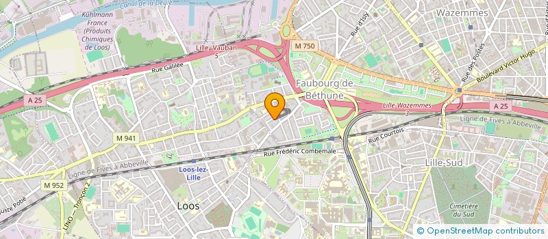 localisation de l'entreprise COSMOS à LILLE