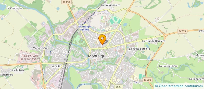 localisation de l'entreprise COSMOS-E à MONTAIGU-VENDEE