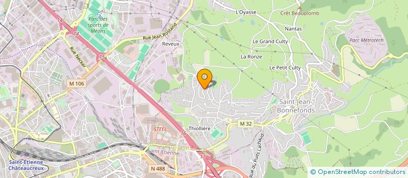 localisation de l'entreprise COSMOS IMMO  SAINT-JEAN-BONNEFONDS