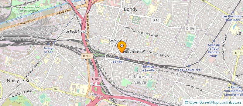 localisation de l'entreprise COSMOS IMMO  BONDY