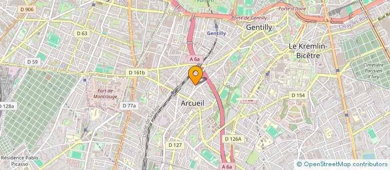 localisation de l'entreprise COSMOS MAISON DU SPORT FRANCAIS  ARCUEIL