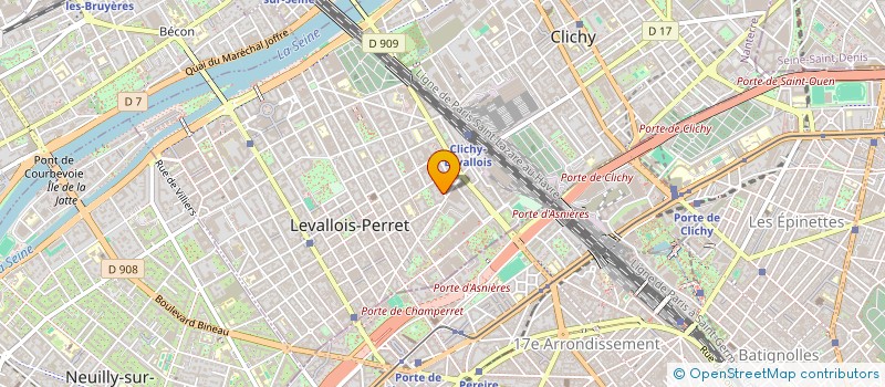 localisation de l'entreprise COSMOSE à LEVALLOIS-PERRET
