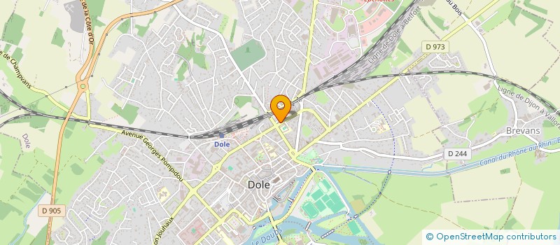 localisation de l'entreprise COSMXPLORER à DOLE