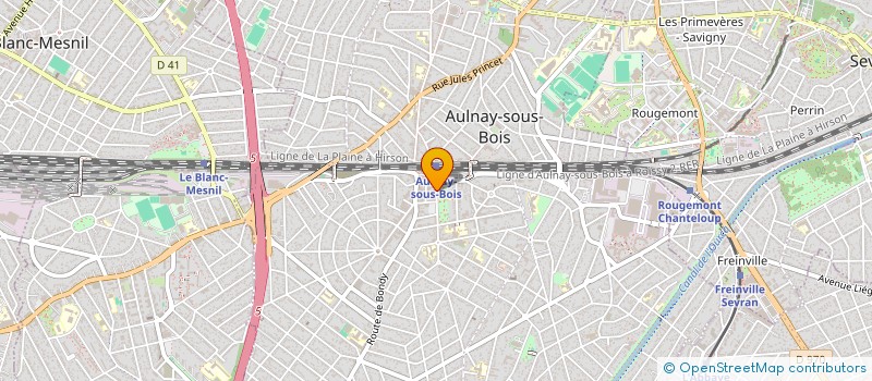 localisation de l'entreprise COSMYC  AULNAY-SOUS-BOIS