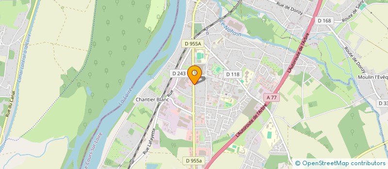 localisation de l'entreprise COSNE FRUITS à COSNE-COURS-SUR-LOIRE