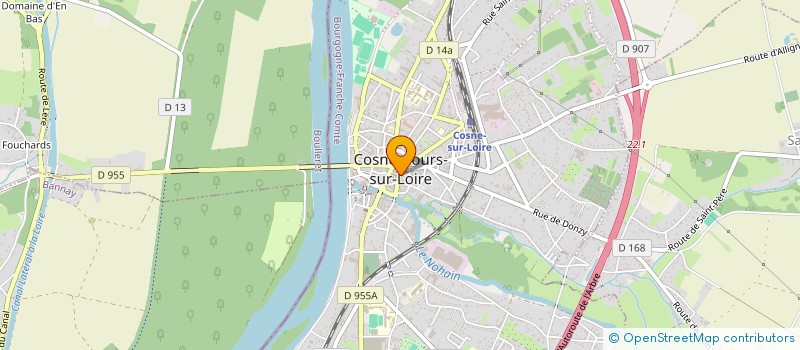 localisation de l'entreprise COSNE REPUBLIQUE à COSNE-COURS-SUR-LOIRE