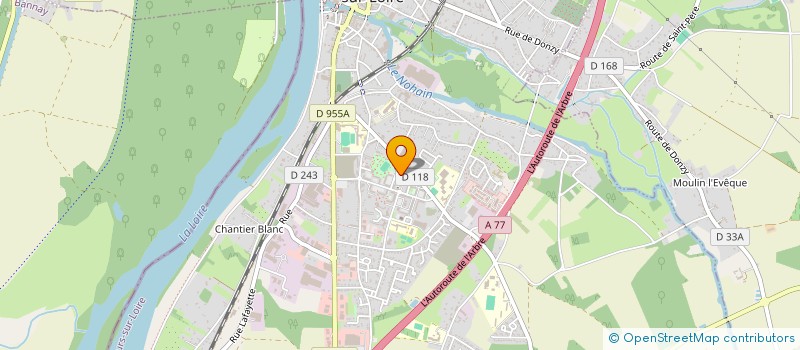 localisation de l'entreprise COSNE SAINT LAURENT à COSNE-COURS-SUR-LOIRE