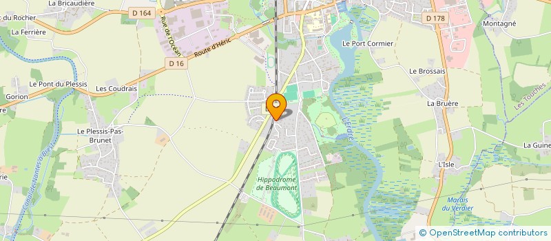 localisation de l'entreprise COSNEAU-DLB à NORT-SUR-ERDRE