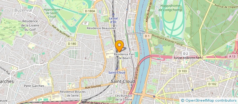 localisation de l'entreprise COSNEFROY CONSEIL  SAINT-CLOUD