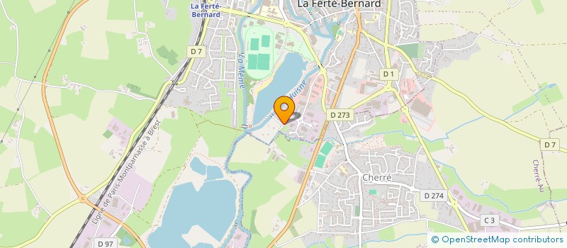 localisation de l'entreprise COSNELLE à CHERRE-AU