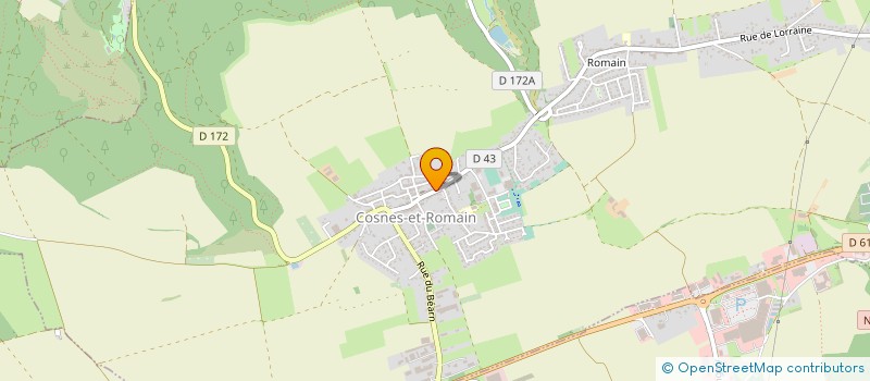 localisation de l'entreprise COSNES BATIMENT RENOVATION  COSNES-ET-ROMAIN