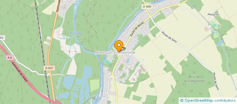 localisation de l'entreprise COSNIER  MONTCOURT-FROMONVILLE