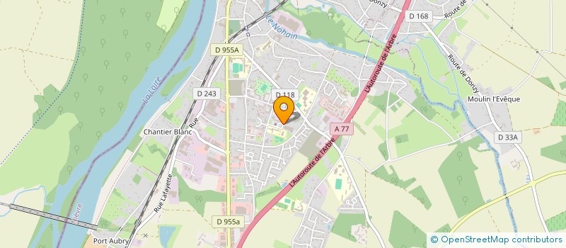 localisation de l'entreprise COSNOIS BOXING CLUB à COSNE-COURS-SUR-LOIRE