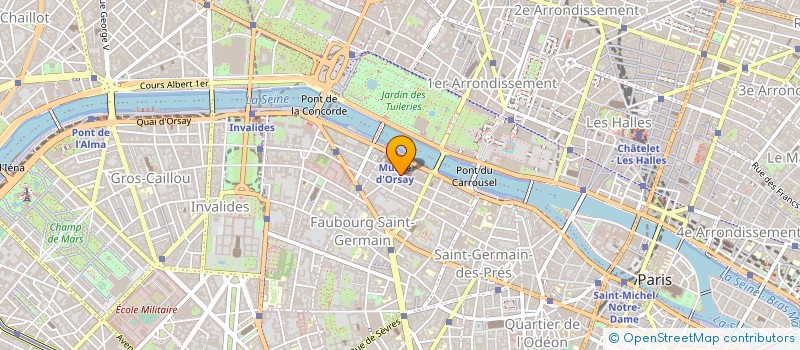 localisation de l'entreprise COSOG CDC  PARIS