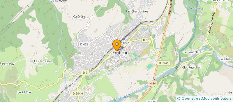 localisation de l'entreprise COSORA  EMBRUN