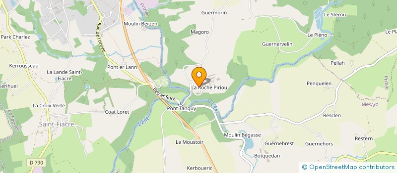 localisation de l'entreprise COSPEREC à PRIZIAC