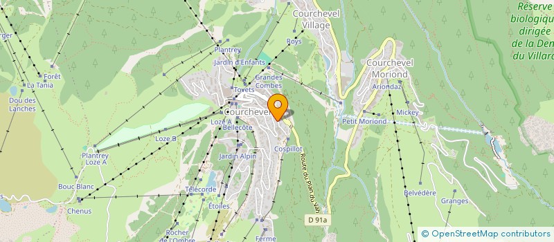 localisation de l'entreprise COSPILLAND à COURCHEVEL