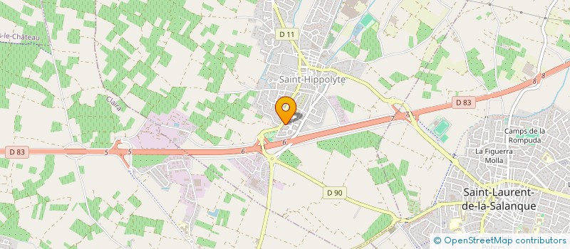 localisation de l'entreprise COSPLAYLAND  SAINT-HIPPOLYTE