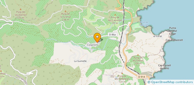 localisation de l'entreprise COSPRONS PATRIMOINE  PORT-VENDRES