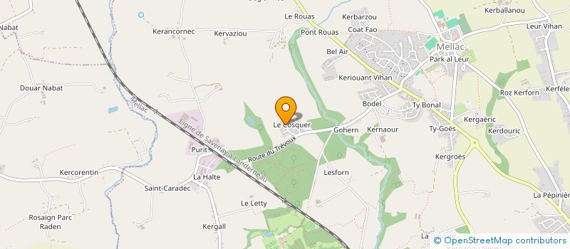 localisation de l'entreprise COSQ'IMMO  MELLAC