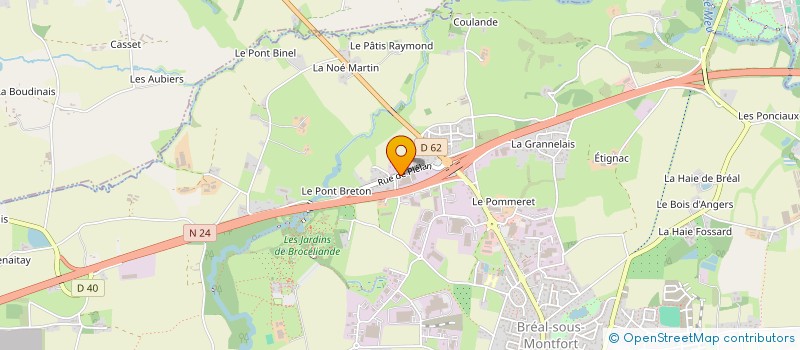 localisation de l'entreprise COSQUER SCOB  BREAL-SOUS-MONTFORT