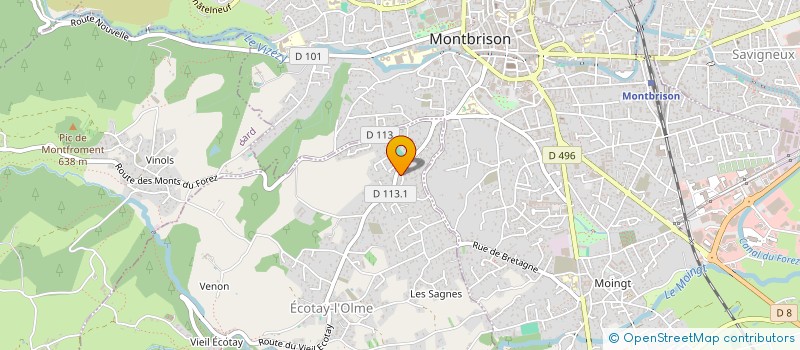 localisation de l'entreprise COSQUILLAS  ECOTAY-L'OLME