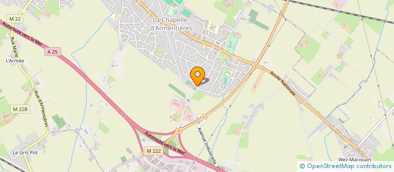 localisation de l'entreprise COSS  LA CHAPELLE-D'ARMENTIERES