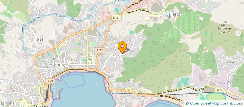 localisation de l'entreprise COSS'ART  AJACCIO