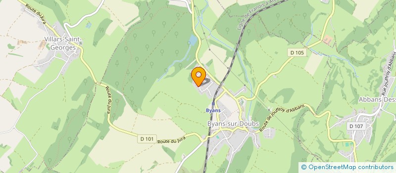 localisation de l'entreprise COSSA FOURNIER  BYANS-SUR-DOUBS