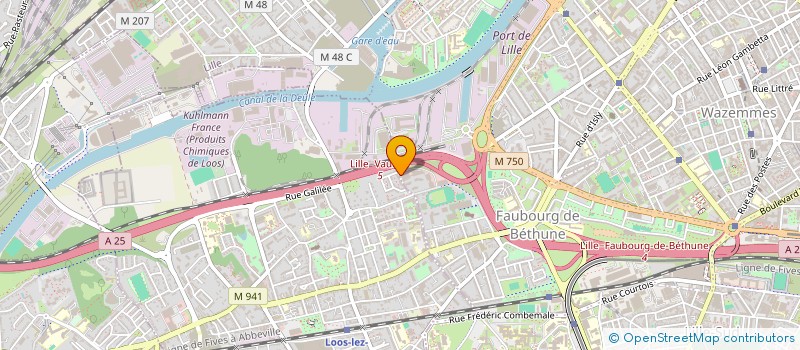 localisation de l'entreprise COSSART à LILLE
