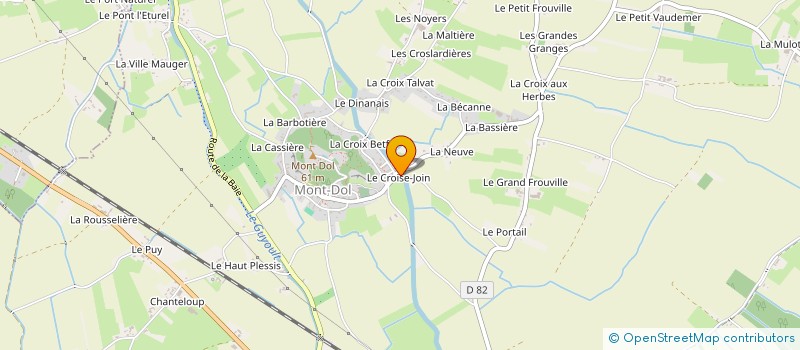 localisation de l'entreprise COSSE JEREMY  MONT-DOL