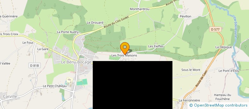 localisation de l'entreprise COSSE PAYSAGES IMMO à SOULEUVRE EN BOCAGE