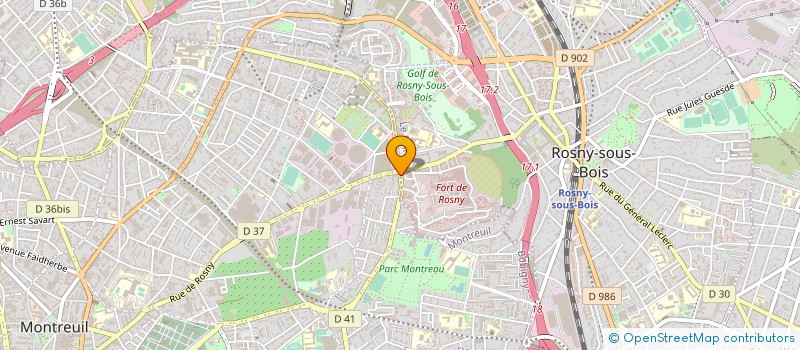 localisation de l'entreprise COSSEC à MONTREUIL