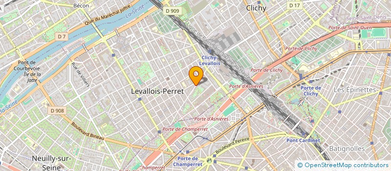 localisation de l'entreprise COSSIA à LEVALLOIS-PERRET