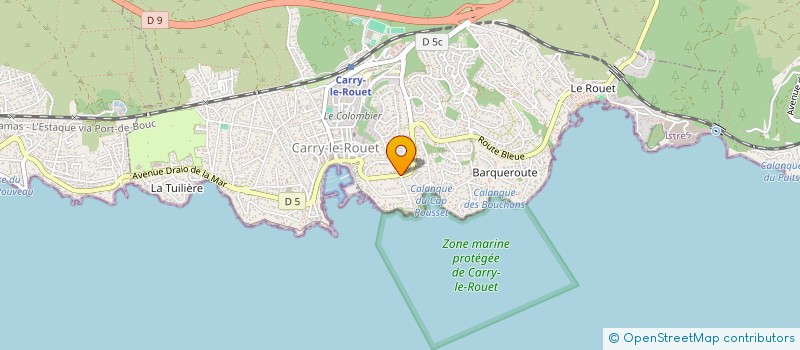 localisation de l'entreprise COSSIC  CARRY-LE-ROUET