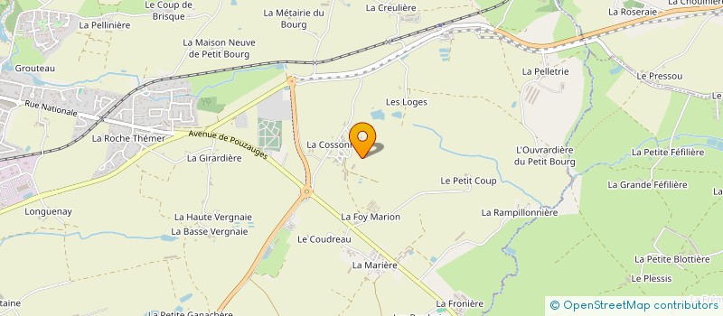 localisation de l'entreprise COSSO - ENERGIE  LES HERBIERS