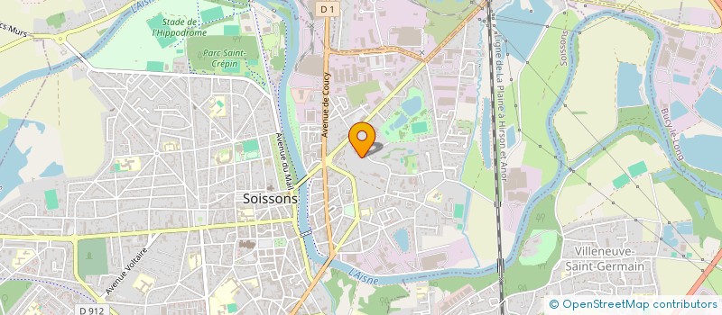 localisation de l'entreprise COSSON à SOISSONS