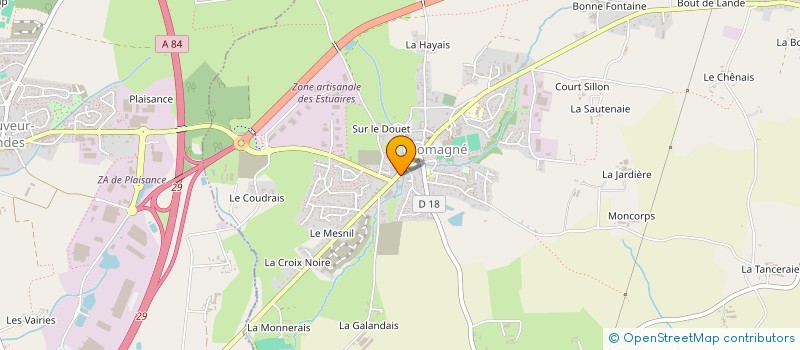 localisation de l'entreprise COSSOU & FILS  ROMAGNE